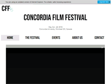 Tablet Screenshot of concordiafilmfestival.com